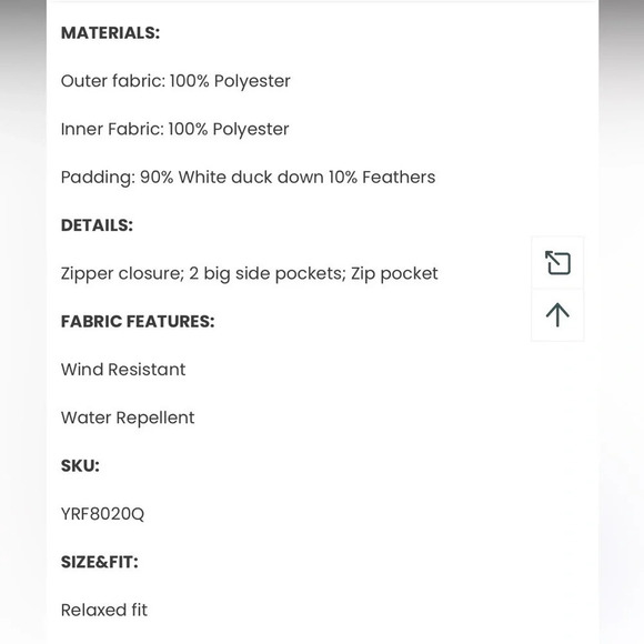 NWT Orolay Long Faux Fur Hooded Down Coat in Armygreen size XS - Picture 5 of 12